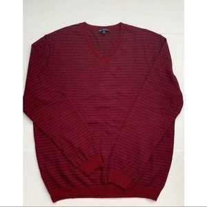 GAP Italian Merino Wool Mens V-Neck Long Sleeve Sweater. XL.